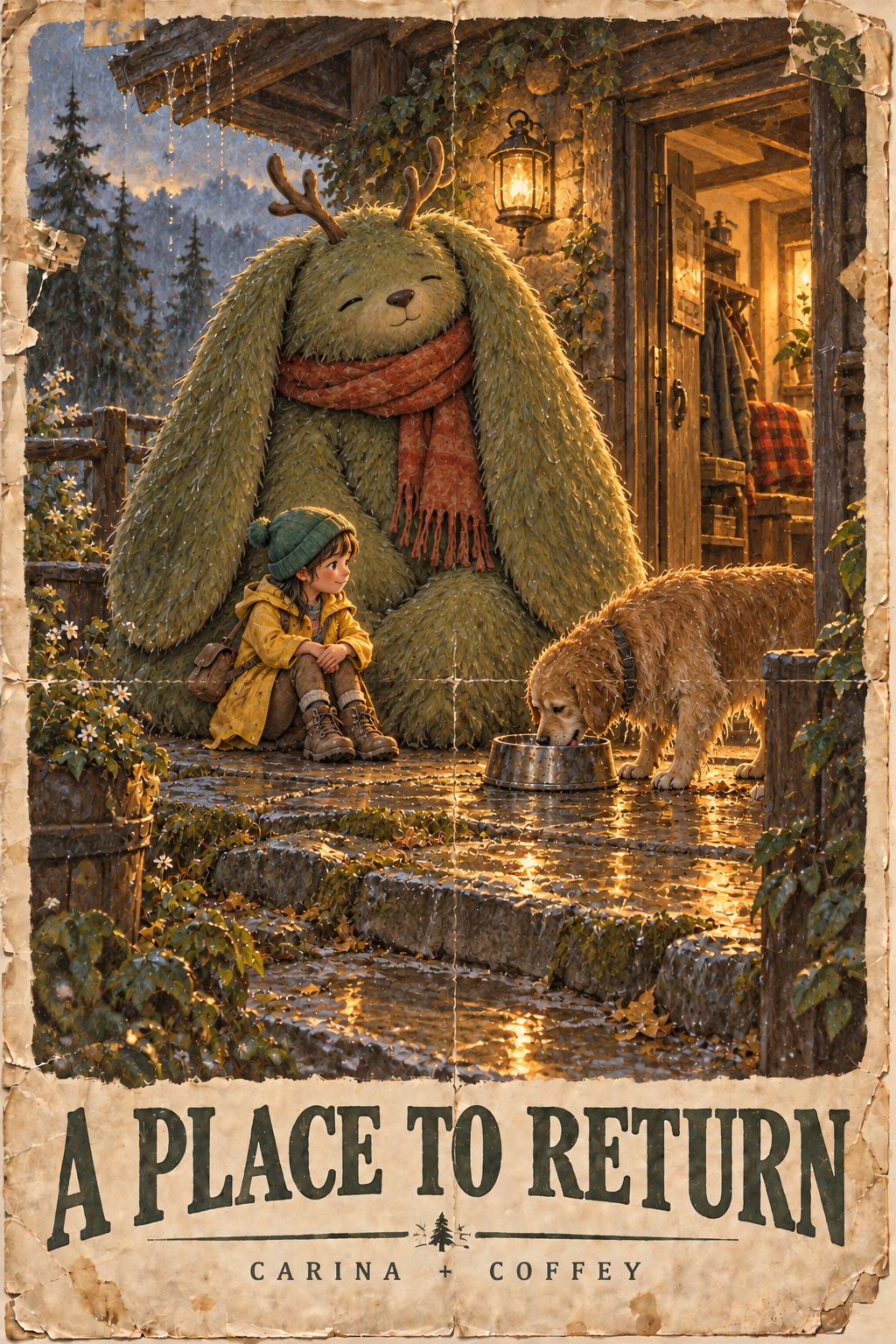 A Place to Return poster; Coffey is much larger than Carina