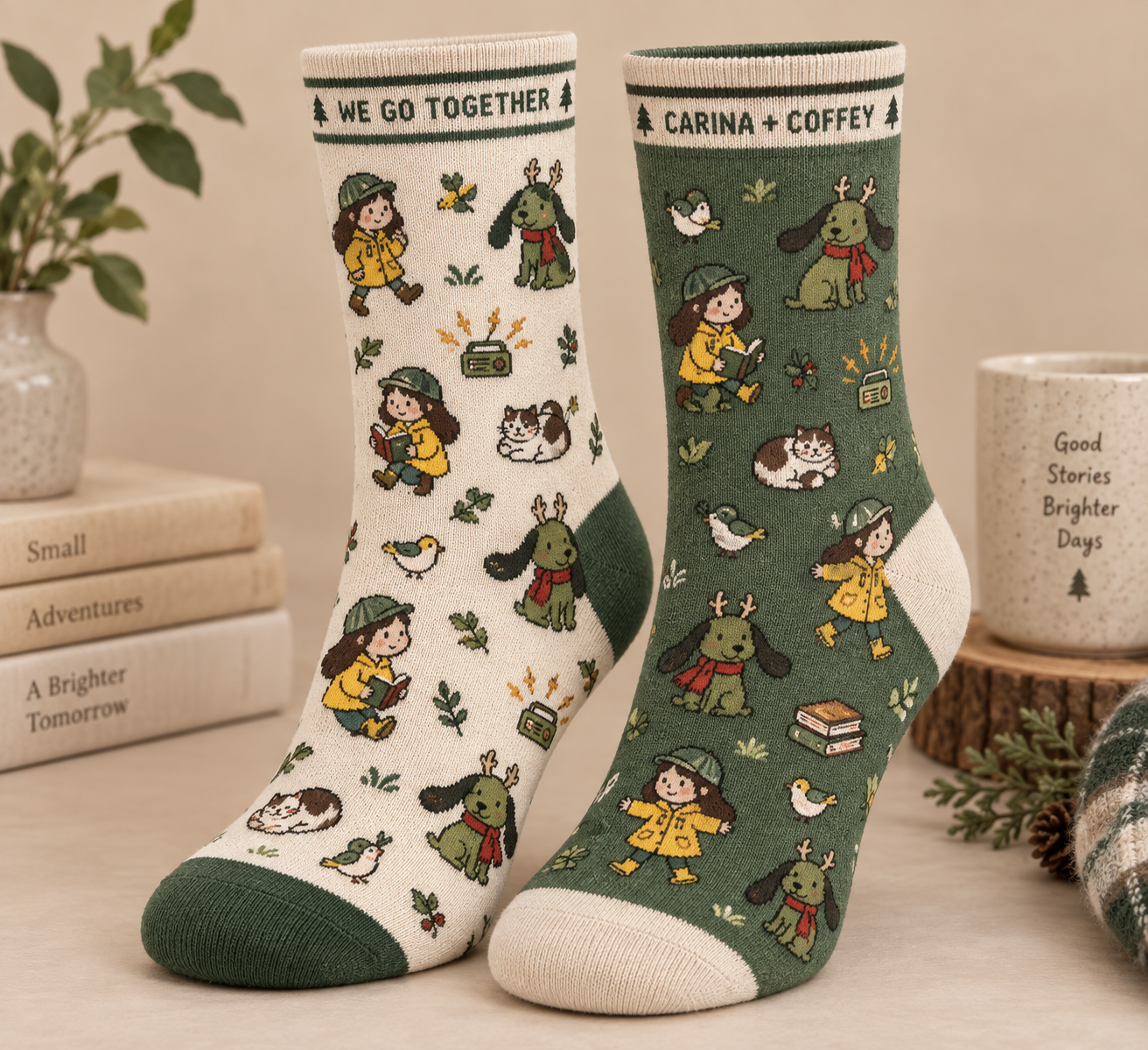 Carina and Coffey socks